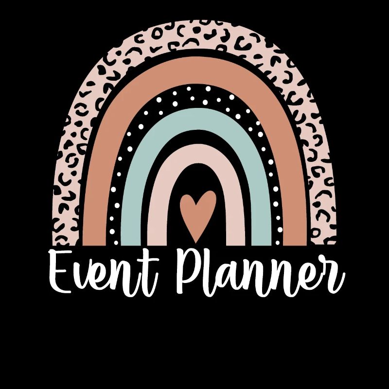 Event Planner Rainbow Leopard Funny Event Planner