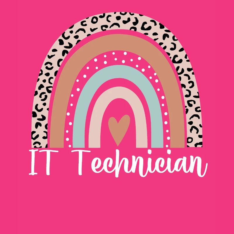 IT-Techniker Rainbow Leopard Lustiger IT-Techniker