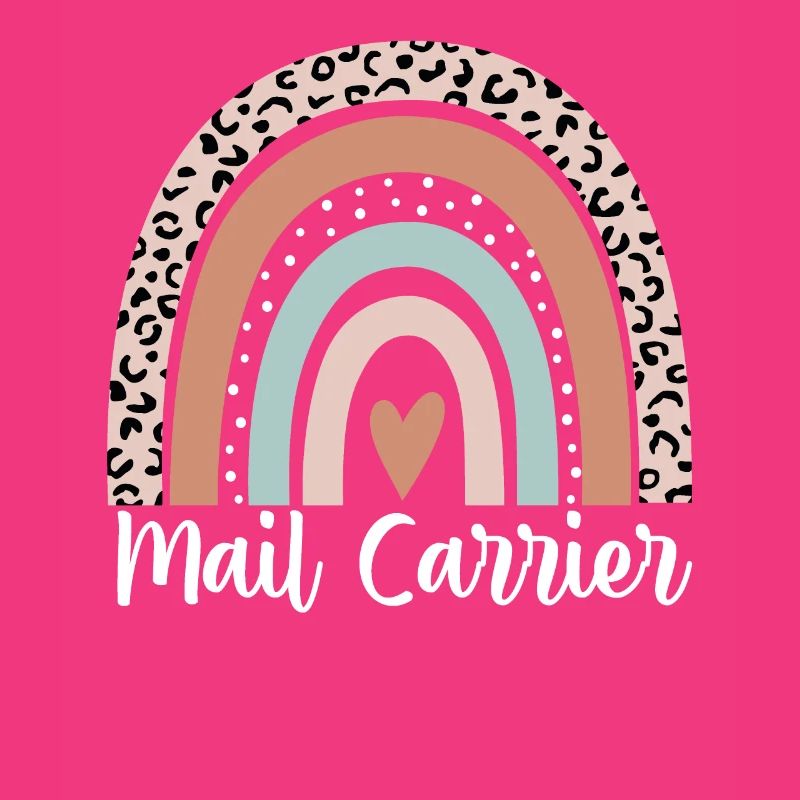 Mail Carrier Rainbow Leopard Funny Mail Carrier