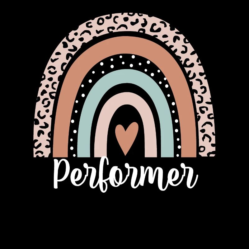Performer Rainbow Leopard Funny Performer