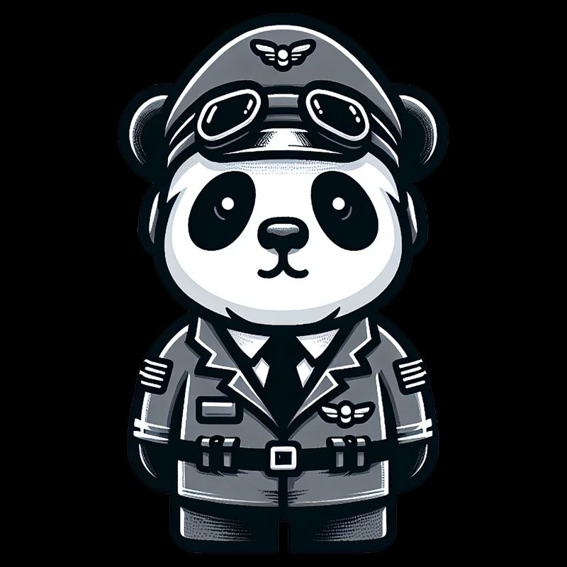 Cute Panda Pilot