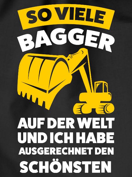 Baggerfahrer Beruf Bagger Geschenk