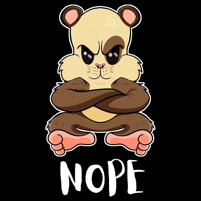 Nope Funny Lazy Guinea Pig