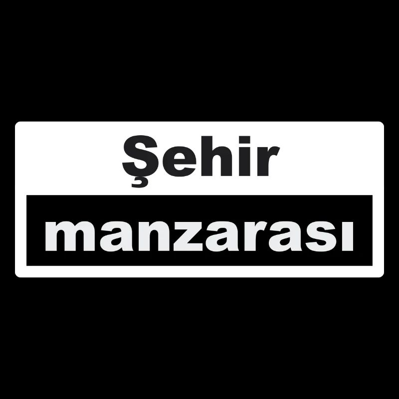 Stadtbild Typografie türkisch