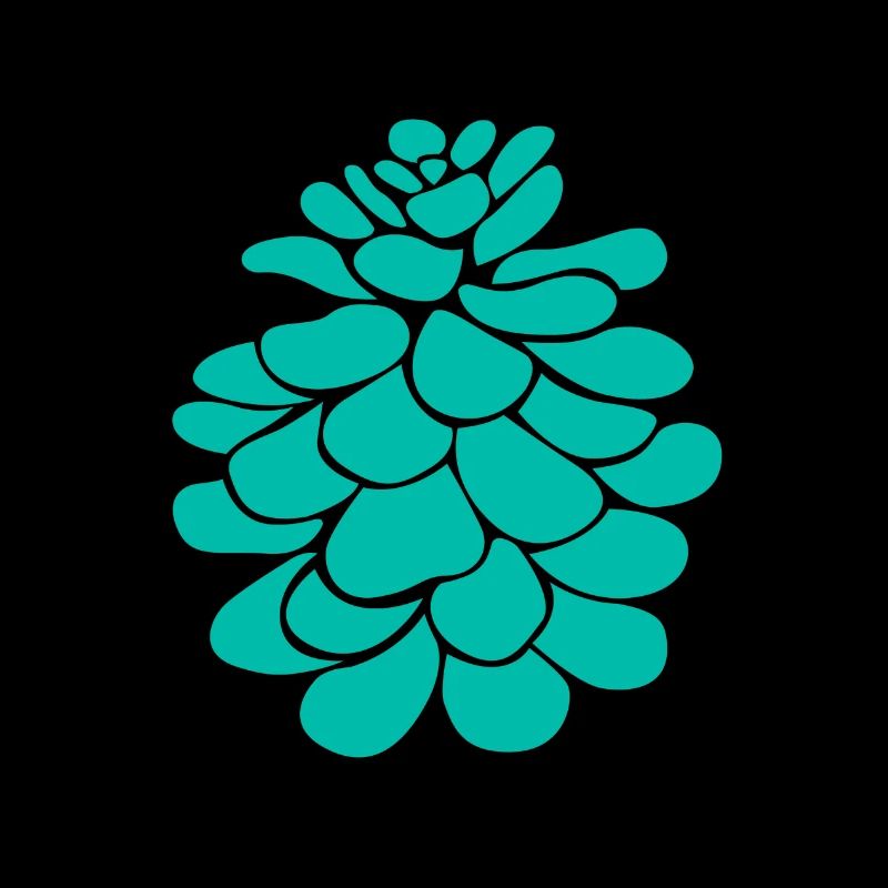green pine cone