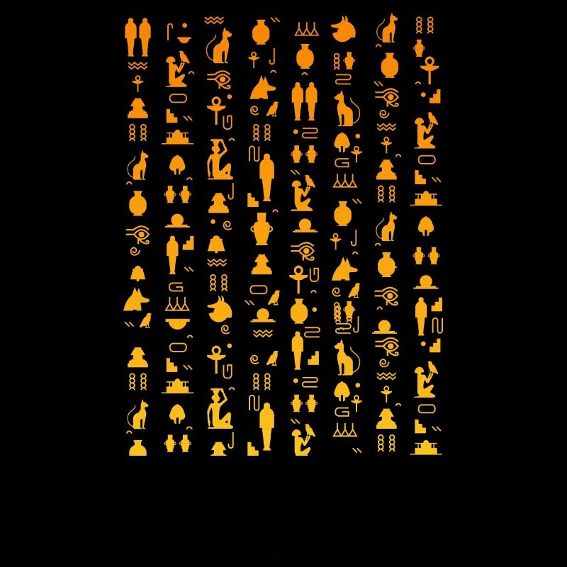 hieroglyphs Design for an old egypt enthusiast