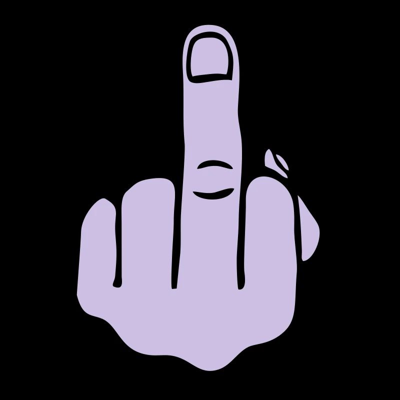 Mittelfinger 2farbig, Fuck you