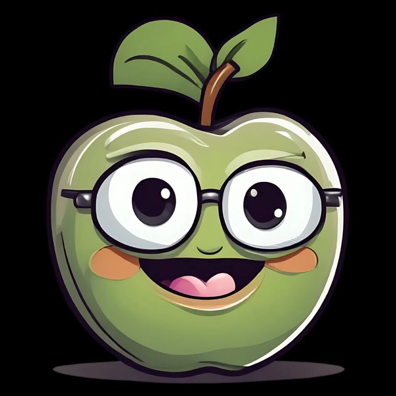 Apfel Frucht Obst Nerd