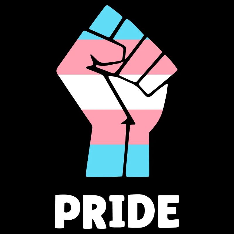 Pride Trans Pride Fist Design for Equality