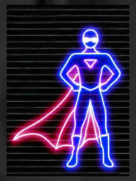 Superhelden Neon