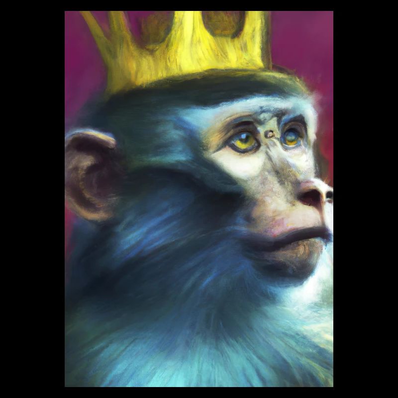 Affe mit Krone