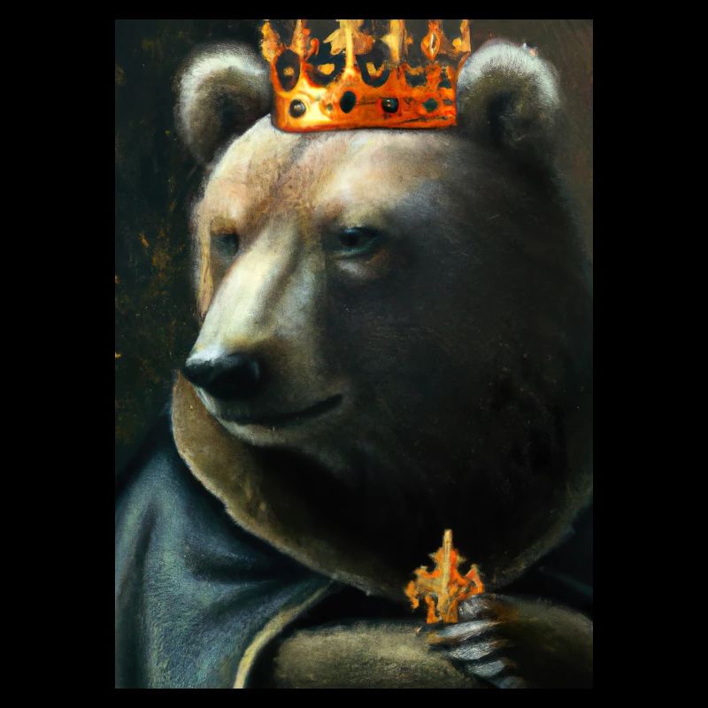Bär mit Krone