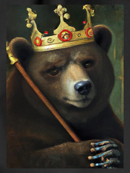 Bär mit Krone