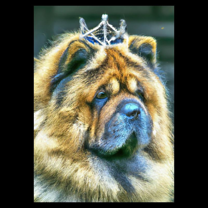 Chow Chow mit Krone