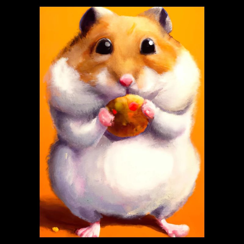 Hamster frisst