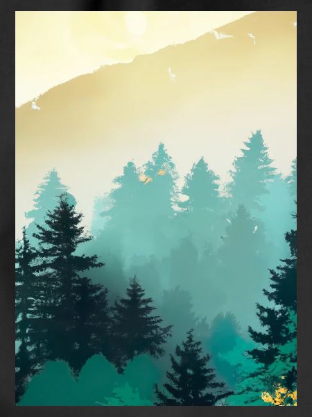 Nebliger Wald
