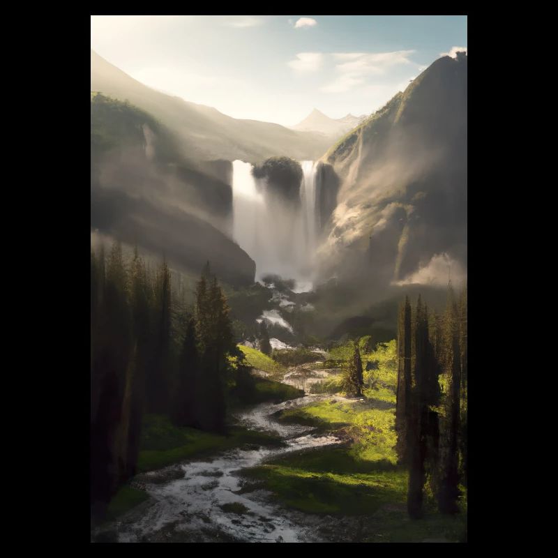 Wasserfall in der Natur