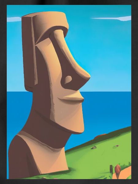 Monumentale Moai-Statuen