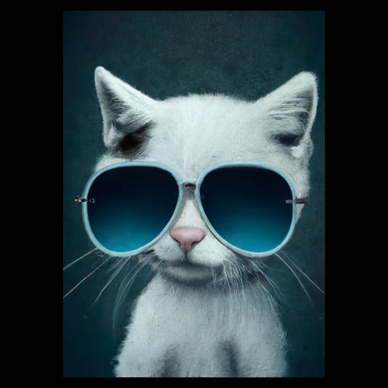 Katze mit Sonnenbrille