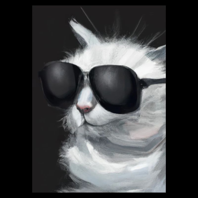Katze mit Sonnenbrille
