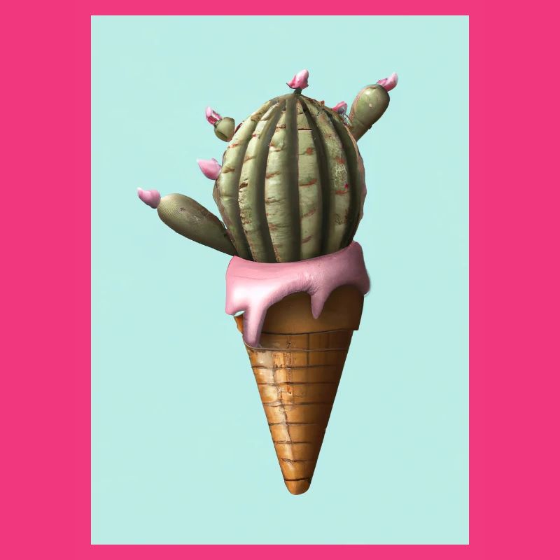 Kaktus-Eiscreme