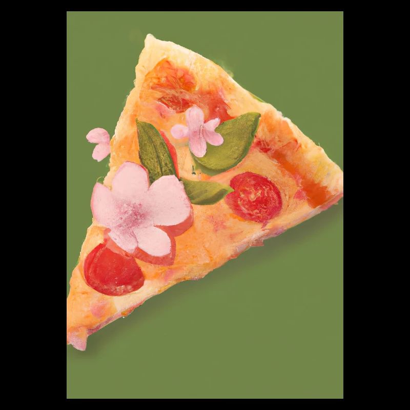 Blümchen-Pizza