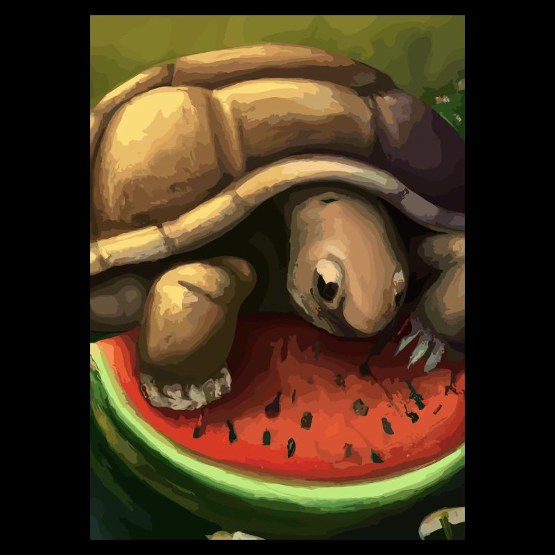 Wassermelonen-Schildkröte