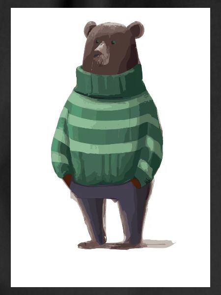 Bär im Winter Pullover