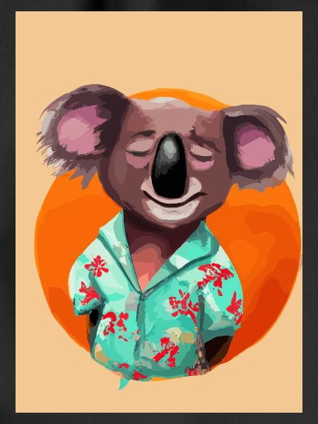 Koala mit Hawaii-Hemd