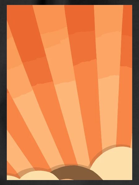 Orangefarbene Wolken
