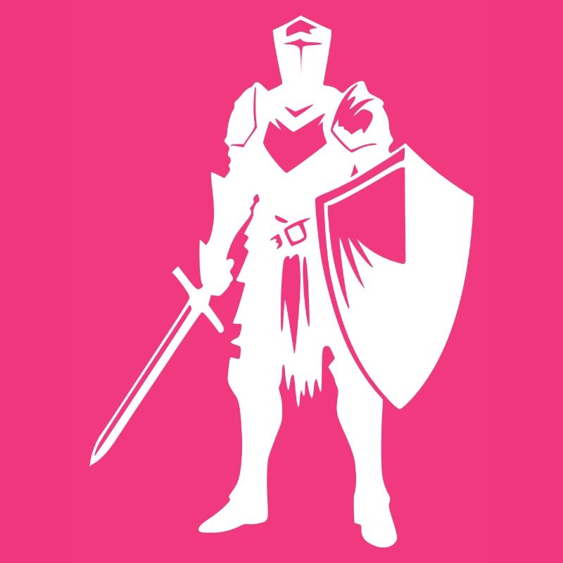 Noble chevalier avec bouclier et épée
