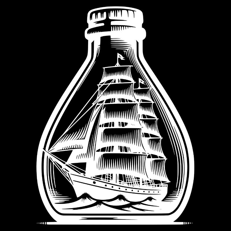Classic Swell Sailing Ship Bottle Ship