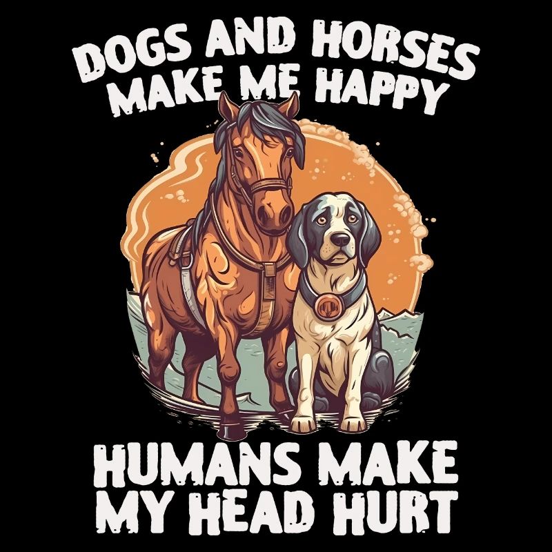 Hunden Und Pferden