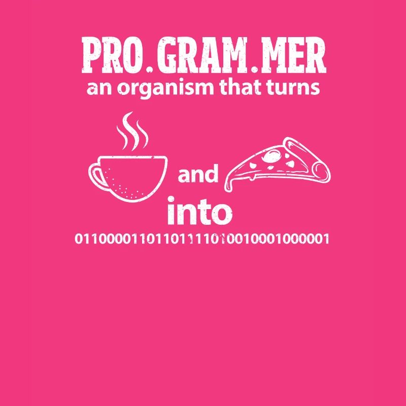 Programmierer Wandelt Kaffee und Pizza in Code