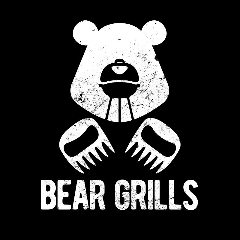 Clever Culinary Bear Grilling Design BBQ