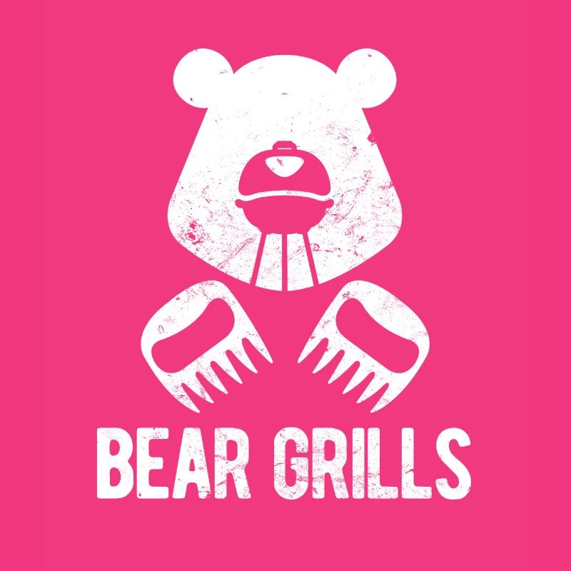 Clever Culinary Bear Grilling Design BBQ