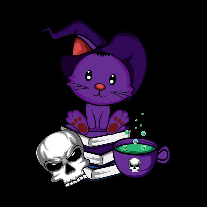 Hexe Kat. Haustier Liebhaber Gift