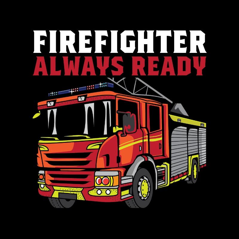 Feuerwehrmann immer bereit Engagierter Arbeiter Ge
