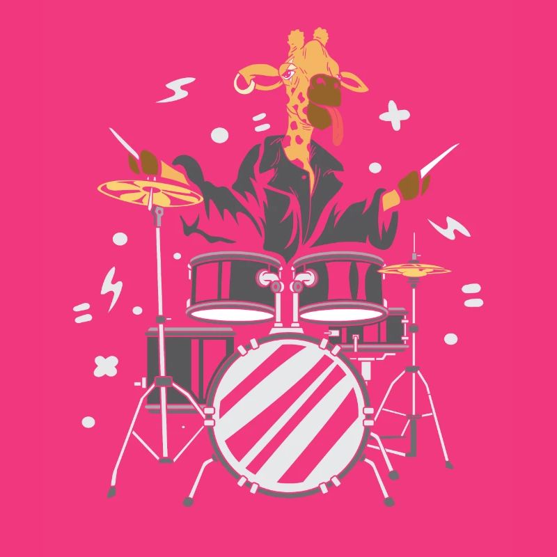 Giraffe -Schlagzeuger Instrumentalist Geschenk