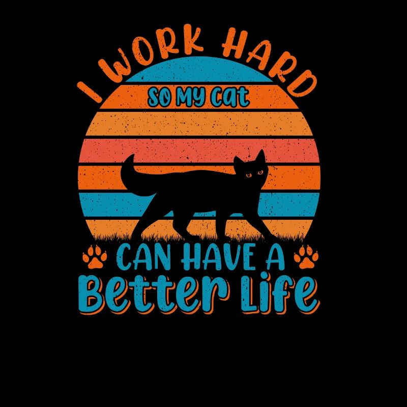 Ich arbeite hart, damit meine Katze ein besseres L