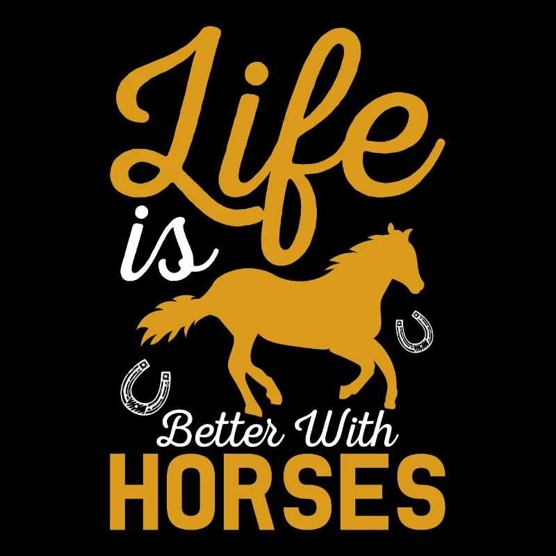 Das Leben ist besser mit Pferden