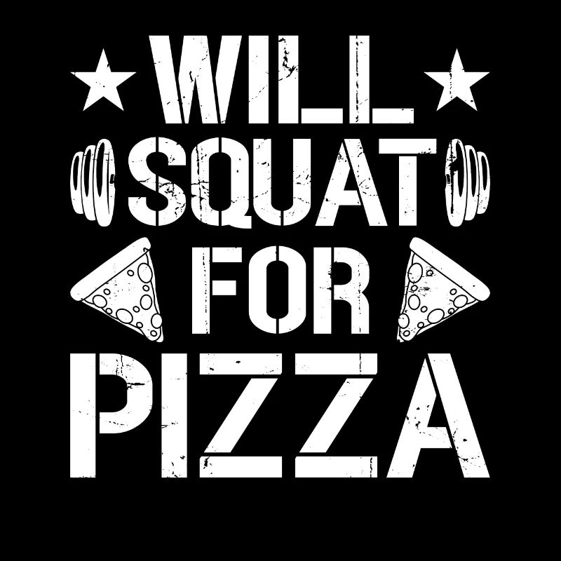 Wird nach Pizza -Fitness hocken