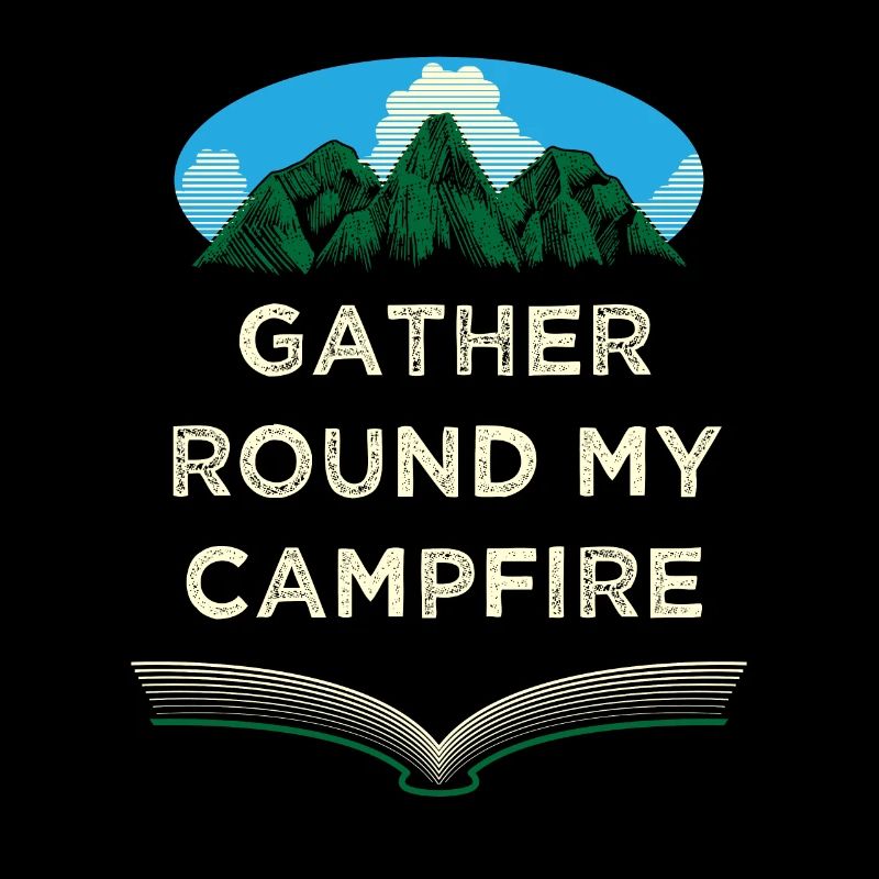 Rassemblez-vous autour de mes amis autour du feu de camp, le Buddy