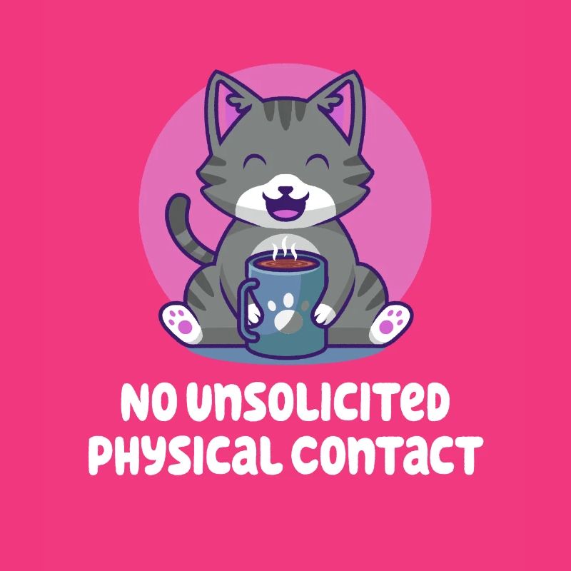 Pas de contact physique non sollicité introverti