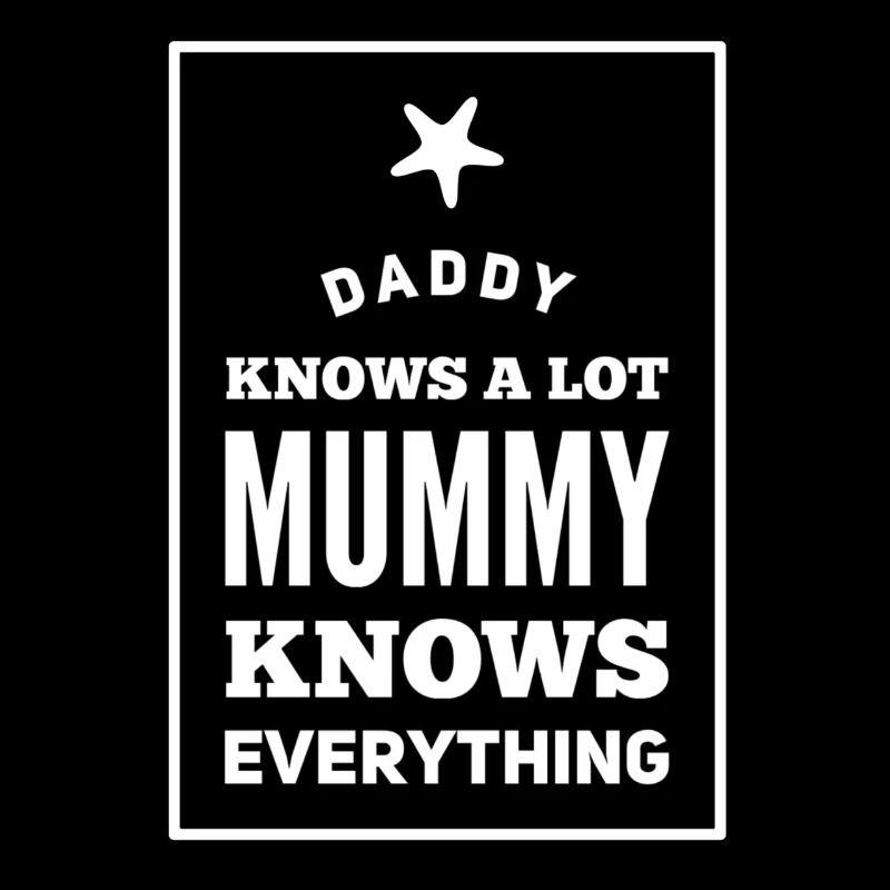 DADDY knows a lot MUMMY knows everything