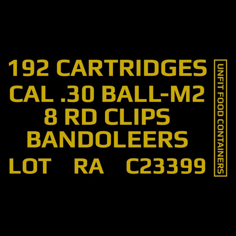 Caisse Munitions - Calibre 30 - Armes