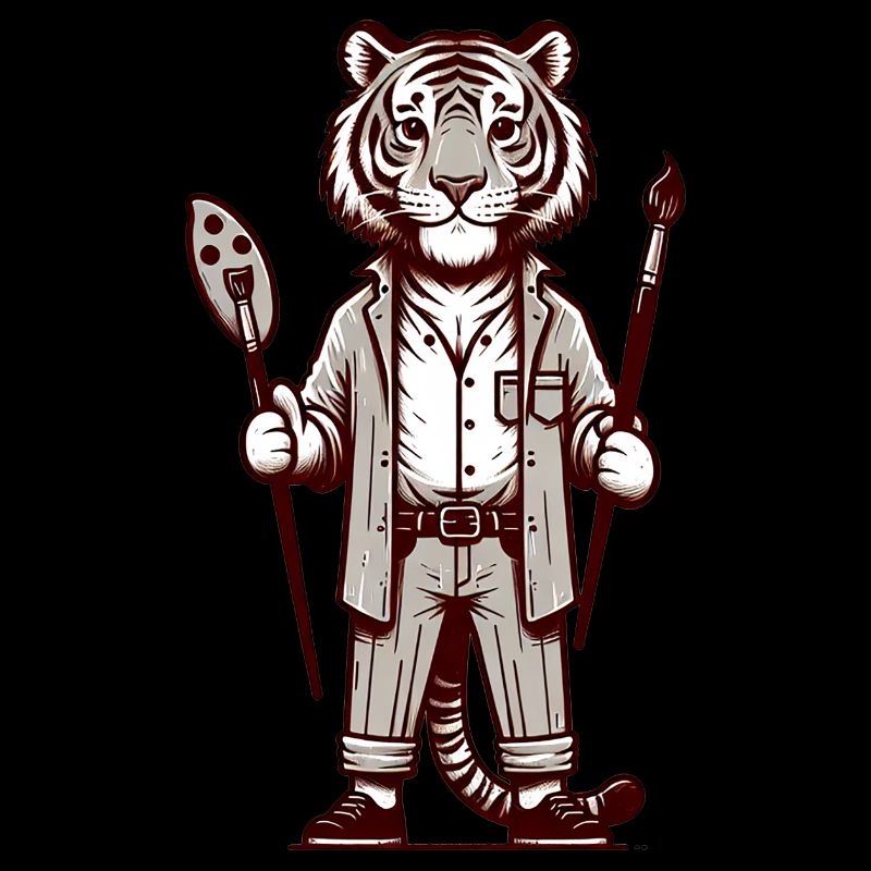 Cute Tiger Artist