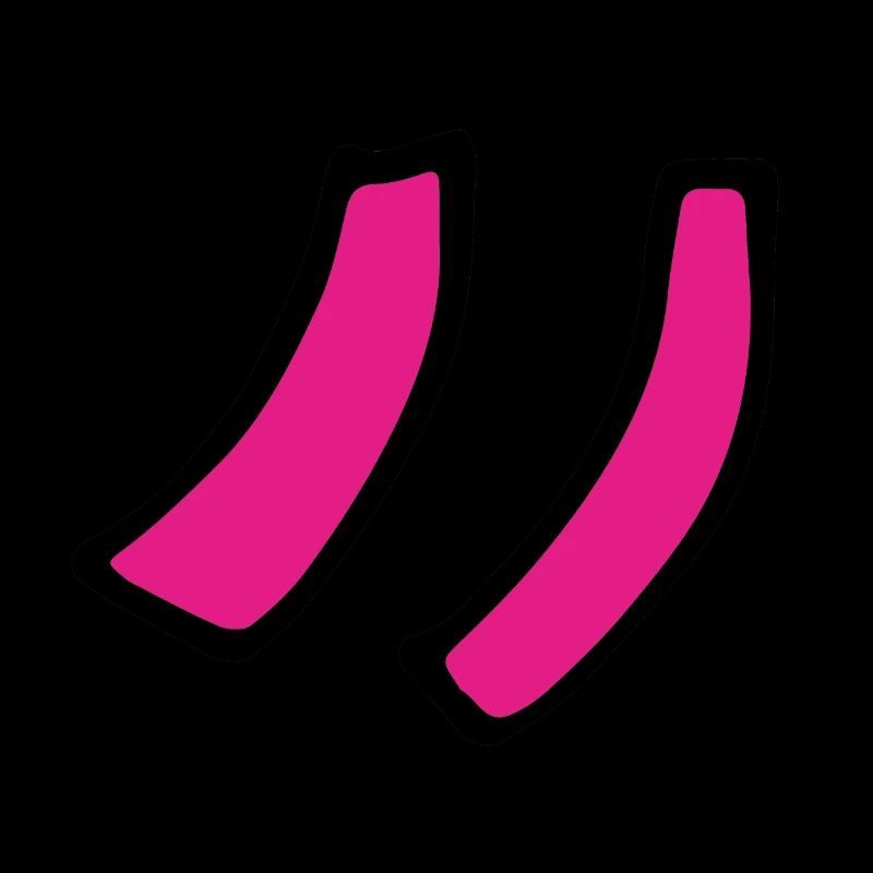 Quotation marks // Goose feet