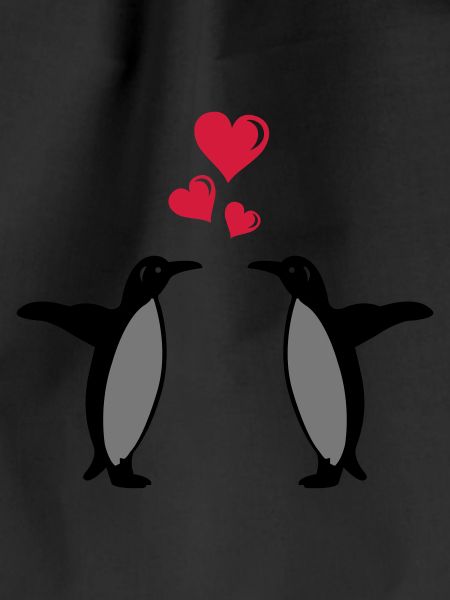 penguin in love
