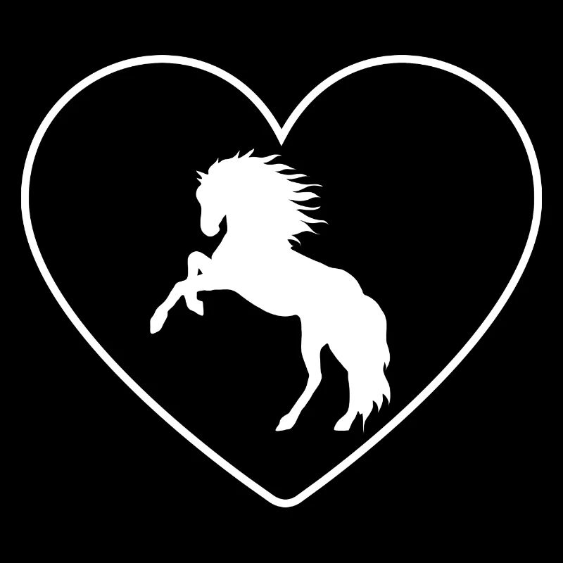 Pferd Herz Ich liebe Pferde